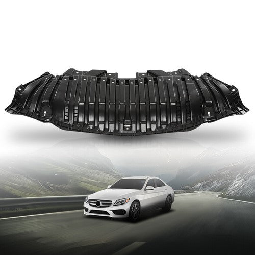Solid Spare Fit For 16-21 Mercedes-Benz C300 Front Engine Splash Shield Guard Under Cover