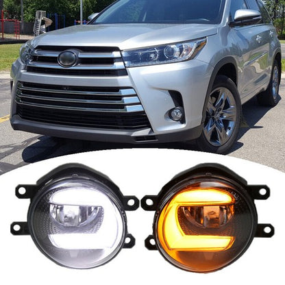 Fit Toyota Corolla Highlander camry Front Bumper LED Fog Lights Lamps w/wiring