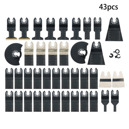 Solid Spare 43 PCS Oscillating Saw Blades, Premium Multitool Kit for Wood/Metal/Plastics