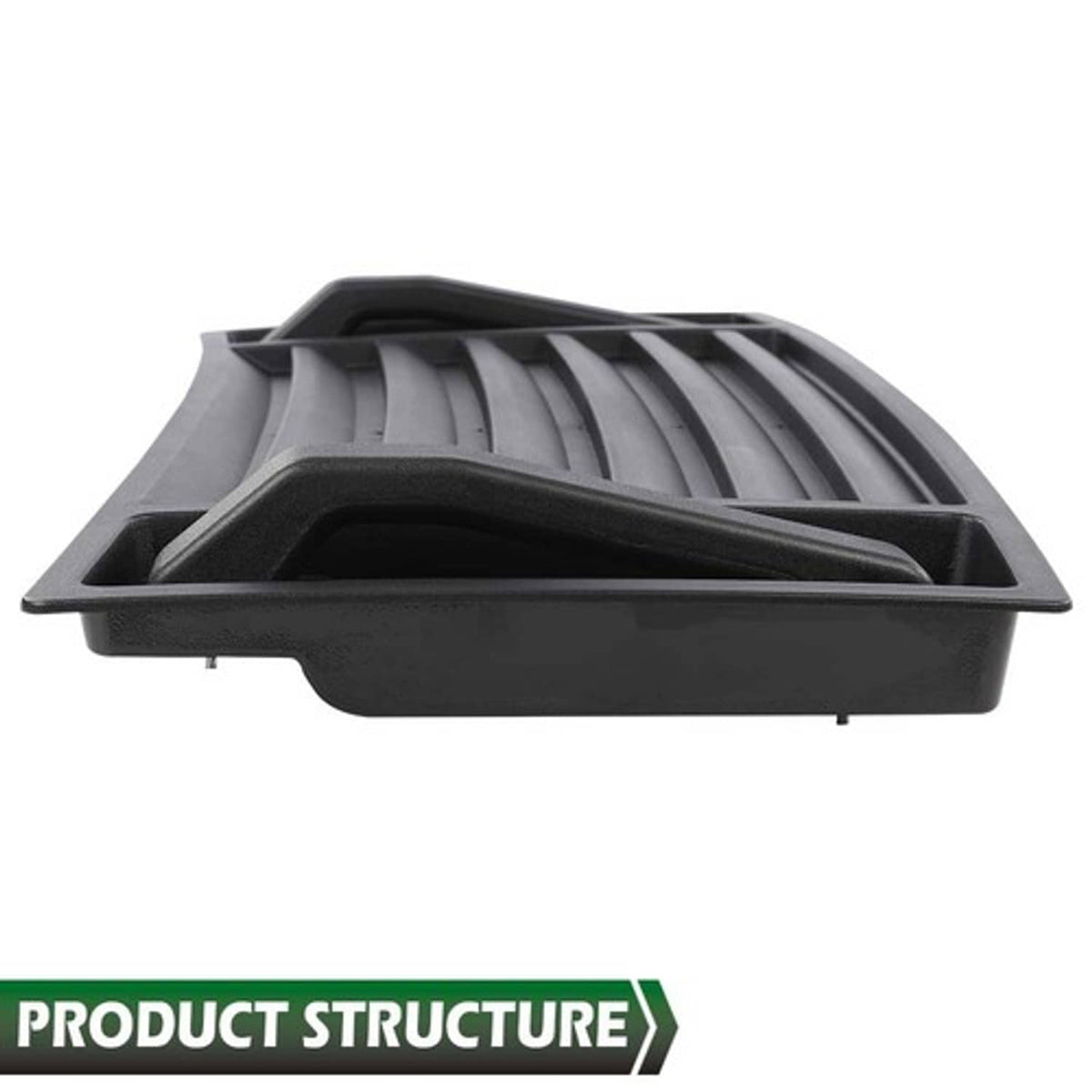 Solid Spare New Fit For 03-09 Hummer H2 Front Hood Grille Vent Panel Cover w/ Handles Black