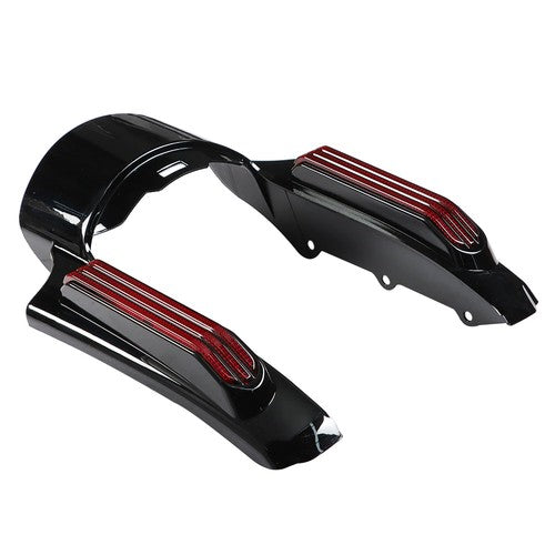 Solid Spare Rear Fender Fascia w/LED Light Lamp Set For Touring Electra Glide 2014-Up