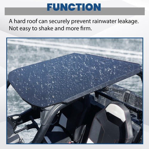 Solid Spare Thick 1/4" Hard Plastic Roof Top For Polaris RZR 900 S / RZR S 1000 2014-23