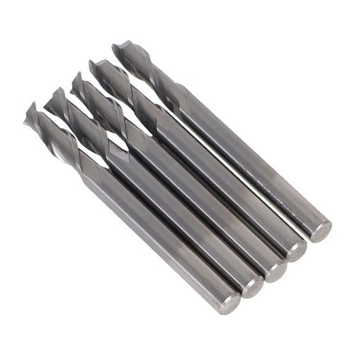 Solid Spare 5 PCS 2 FLUTE CARBIDE END MILL 5/8" LENGTH OF CUT 2" OVERALL LENGTH 3/16"