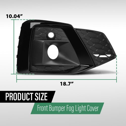 Solid Spare Fog Light Cover Lamp Trim Fit For 2020-2023 Audi A5 S5 Sportback Left+Right