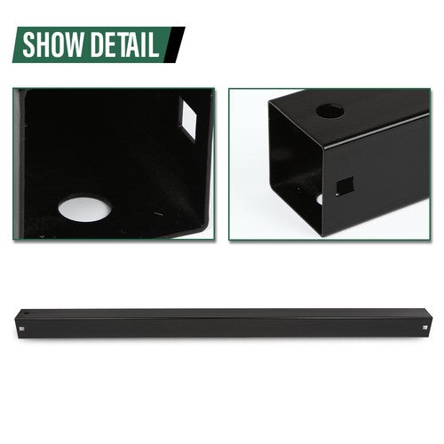 Solid Spare 2 Sided Tailgate Utility Trailer Gate & Ramp Lift Assist System 350 Pounds Black