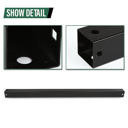 Solid Spare 2 Sided Tailgate Utility Trailer Gate & Ramp Lift Assist System 350 Pounds Black