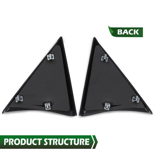 Solid Spare 2pcs Front Door Upper Trim Panel Left+Right Fit For Chevy Silverado GMC Sierra