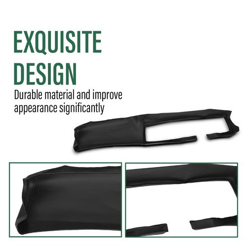 Solid Spare TPE Front Upper Dash Board Cover Cap Black Fit For 1979-1981 Chevrolet Camaro