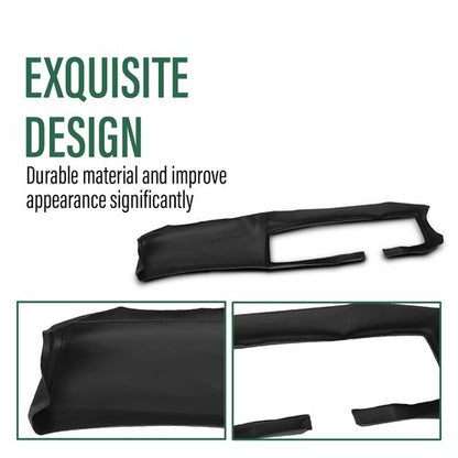 Solid Spare TPE Front Upper Dash Board Cover Cap Black Fit For 1979-1981 Chevrolet Camaro
