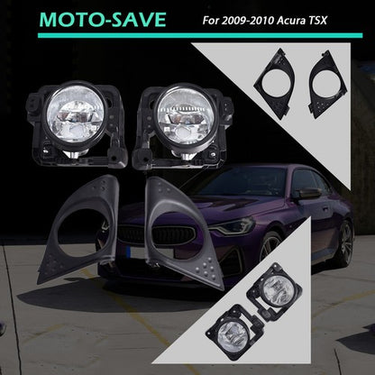 Solid Spare Fog Light Assembly w/Bulbs For Acura TSX 09-10 33900/33950-TL0-A01 L+R Side