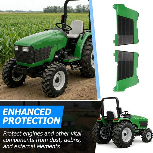 Solid Spare Side Panel & Grille Kit For John Deere 4200 4300 4400 LVU10564 LVU10565 LVU10728