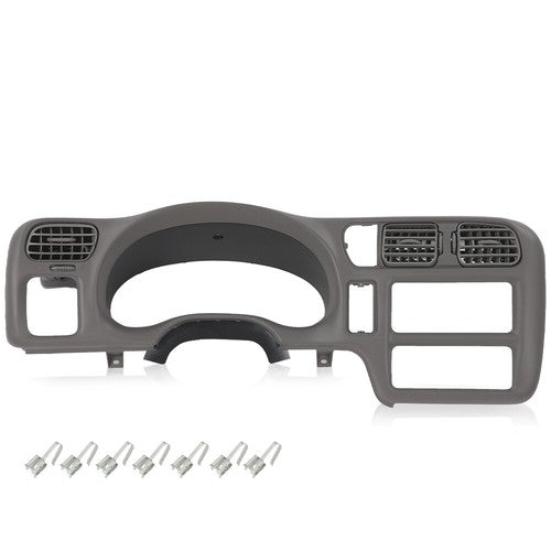 Solid Spare Gray Fit For 1998-2005 Chevy S10 Blazer GMC Jimmy Dash Radio Cluster Trim Bezel