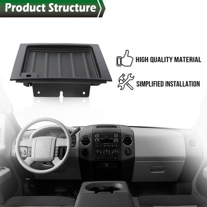 Solid Spare Dash Upper Storage Tray Mat Panel Trim Black Fit For 2004-2008 Ford F-150 F150