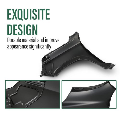 Solid Spare Front Fender Passenger Side 84384211 Fit For 2021-2024 Chevrolet Suburban Tahoe