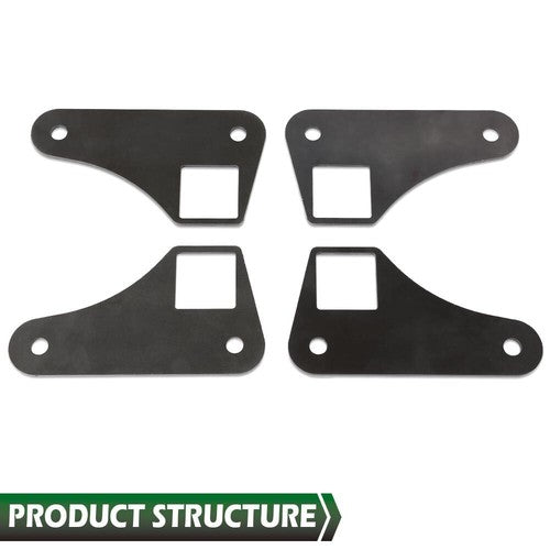 Solid Spare Parallel 4 Link Tabs 2" Square Tubing Air Ride Brackets Ladder Bar Mounting