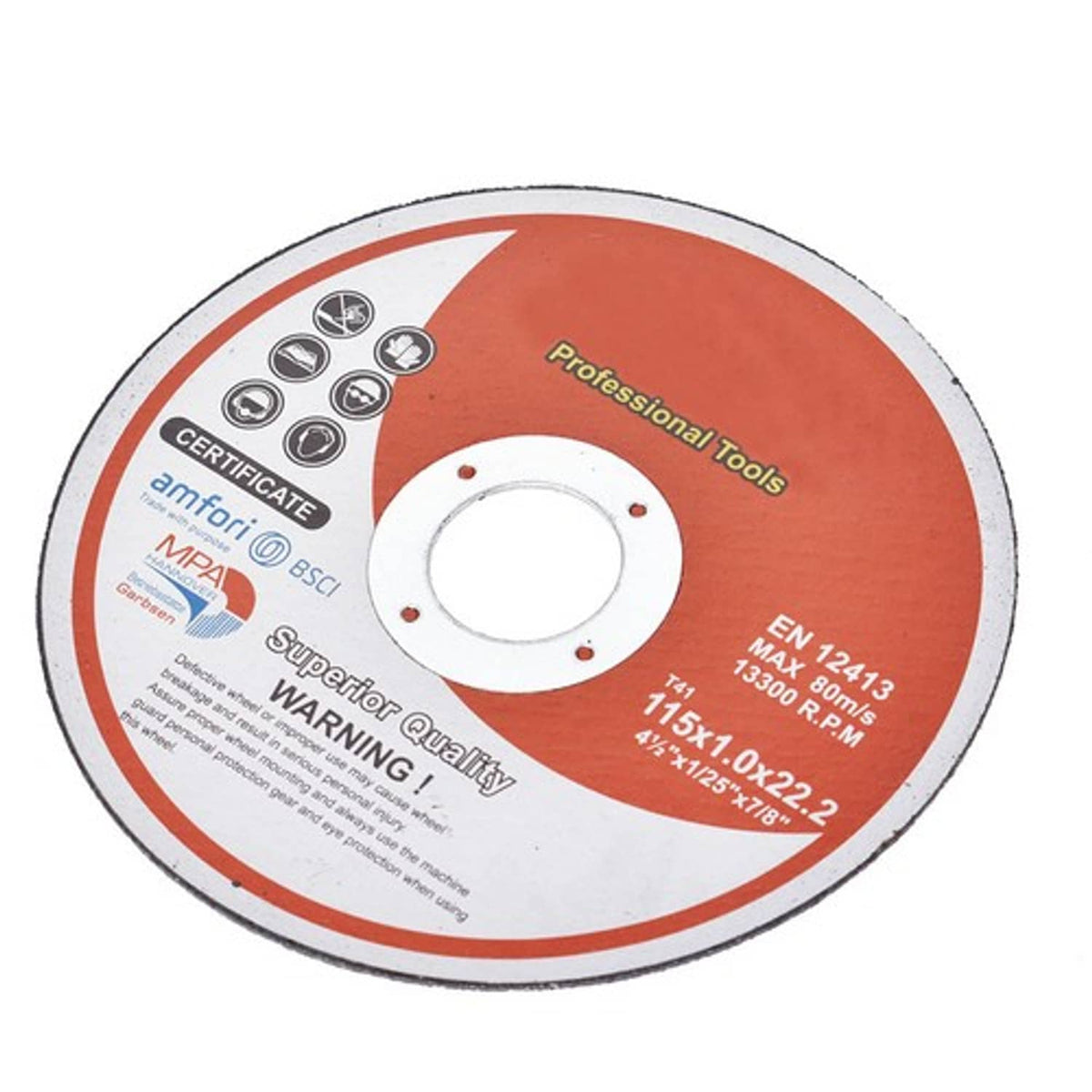 Solid Spare Pack 100 4-1/2"x.040"x7/8" Cut-off Wheel - Metal & Stainless Steel Cutting Discs