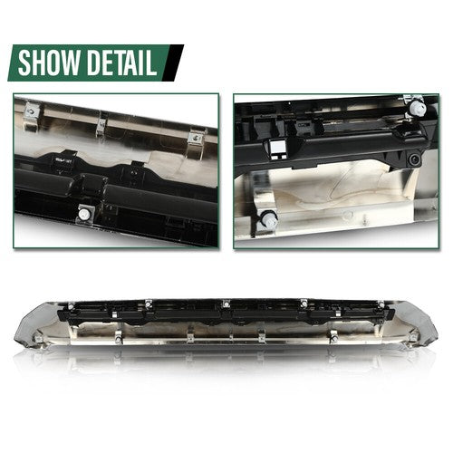 Solid Spare Fit For Toyota Tundra 2014-2021 Front Upper Hood Bulge Molding Grille Trim