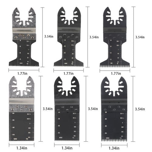 Solid Spare 48PCS Metal Wood Universal Oscillating Multitool Quick Release Saw Blades Kit