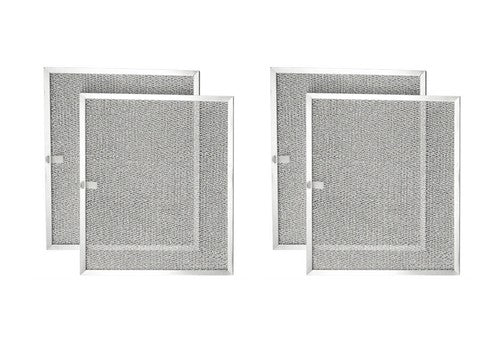 Solid Spare (4-Pack) Filters for Broan Nutone Model 99010299 Aluminum Mesh Range Hood Filter
