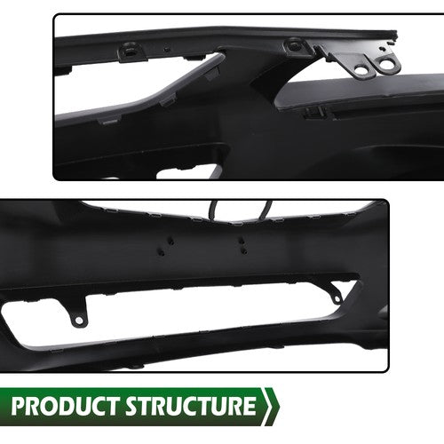 Solid Spare Fit For 2009-2010 Toyota Corolla Sedan Front Bumper Cover Assembly TO1000343