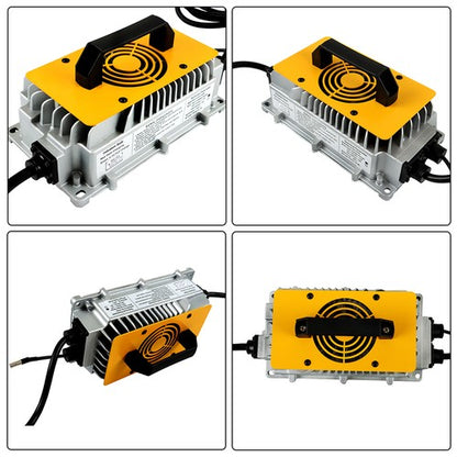 Solid Spare 48V 18A Charger With Triangular Plug Waterproof Fit For EZGO RXV &TXT Golf Cart
