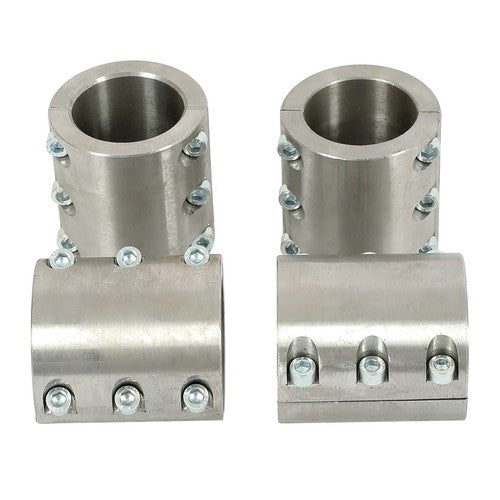 Solid Spare 4 Steel tube clamps weldable bolt on 1.75" 1 3/4" roll cage mounts