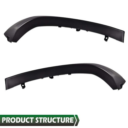 Solid Spare Front Bumper End Caps Set of 2 Fit For 2005-2011 Toyota Tacoma Black