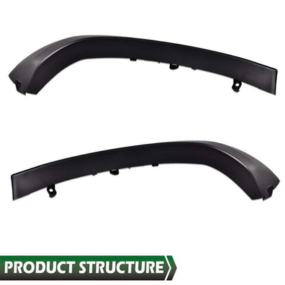 Solid Spare Front Bumper End Caps Set of 2 Fit For 2005-2011 Toyota Tacoma Black