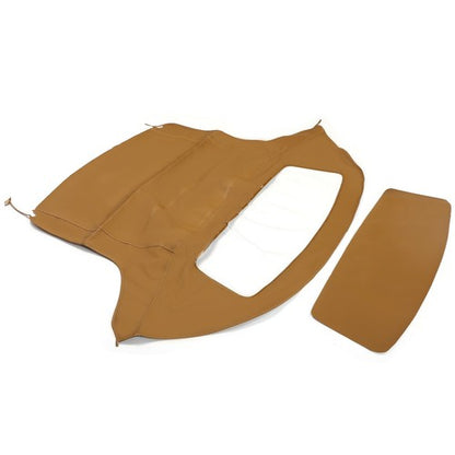 Solid Spare For BMW Z3 1996-2002 Tan Convertible Soft Top Replacement w/Plastic Window