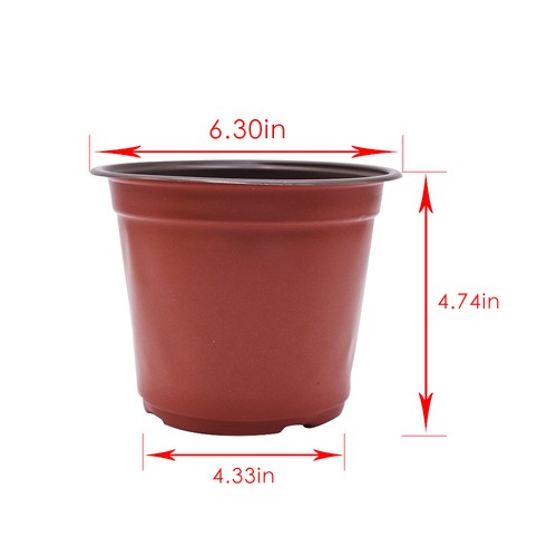 Solid Spare 100 Pack Plastic Plant Flower Starting Pots Plant Nursery Seedlings 16×14×11cm