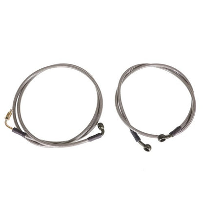 Solid Spare Extended Front/Rear Brake Lines For Polaris RZR 800/S 800/4 800/XP 900/570 1068