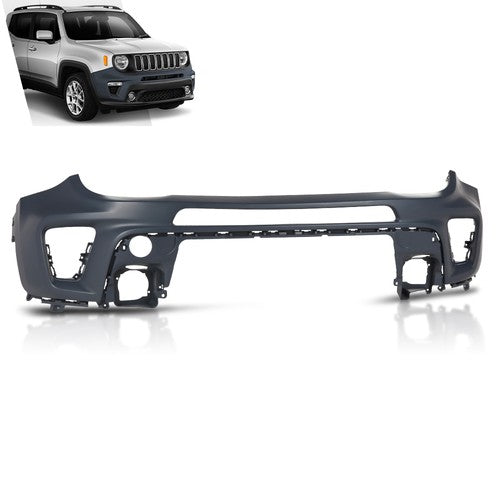 Solid Spare Front Upper Bumper Cover Fascia Fit For 2019-2023 Jeep Renegade 6VM44TZZAA
