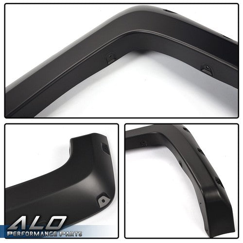Solid Spare Fit For 2014-2018 Chevy Silverado 6.5'-8' Bed Pocket Rivete Style Fender Flares