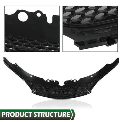 Solid Spare Fit For 2015 2016 2017 Chrysler 200 Front Bumper Upper Grille Grill 68103934AC