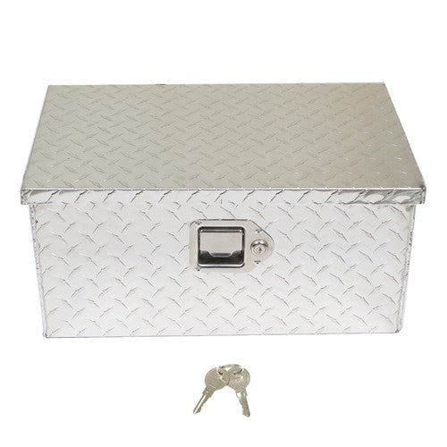 Solid Spare New 20 inch Aluminum ToolBox Fits Trailer RV Truck Underbody Bed Storage Box