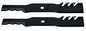 Solid Spare (2) PACK 42" Gator Mulch Blades for John Deere Z225 Z235, LA125, LA135 592-615