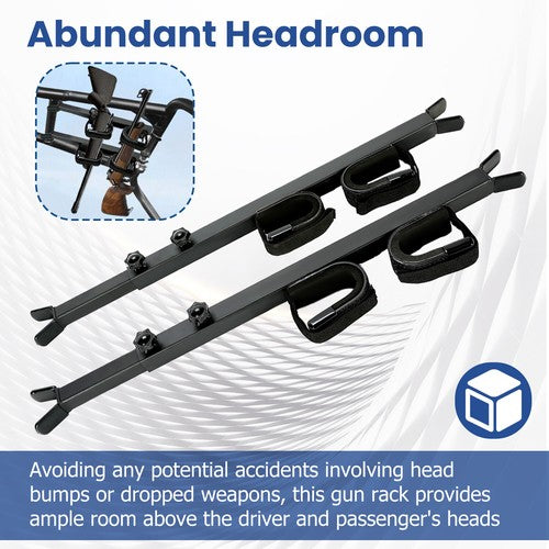 Solid Spare Overhead Roof Gun Rack Carrier Holder For Honda Pioneer Polaris Ranger Can Am