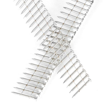 Solid Spare 15 Degree Wire Coil 1-1/4 ×.09 Ring Shank Stainless Steel Siding Nails 1200Pcs