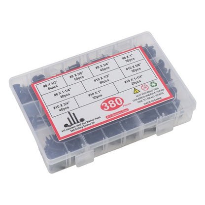 Solid Spare 380 Pack #8#10 self-tapping screw kits 410 Stainless Steel Convenient Box