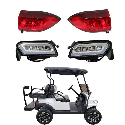 Solid Spare For Club Car Tempo Golf Cart LED Headlight and Tail Light Kit 2018+ New