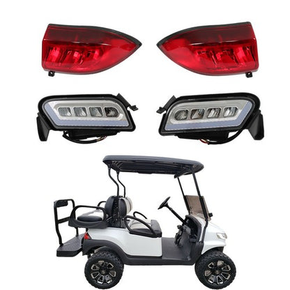 Solid Spare For Club Car Tempo Golf Cart LED Headlight and Tail Light Kit 2018+ New