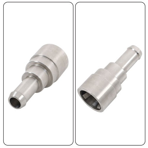 Solid Spare 2×Heater Core Coolant Hose Connectors Fit For 1998-14 Silverado Tahoe Suburban