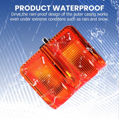 Solid Spare Pair Amber Side Mirror Marker Signal Lights For Ford F250-550 F350 F450 2008-16