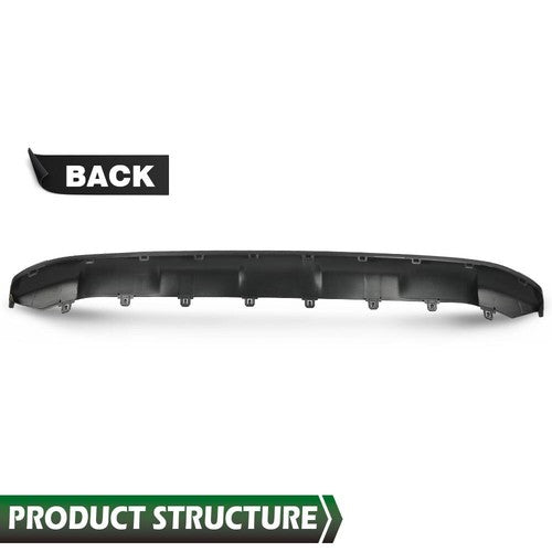 Solid Spare Front Lower Valance Skid Plate Board Guard Fit For 19-22 Toyota Rav4 Black ABS