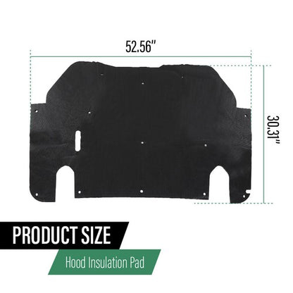 Solid Spare Fit For 1993-1997 Ford Ranger Hood Insulation Pad Heat Blanket & Clips