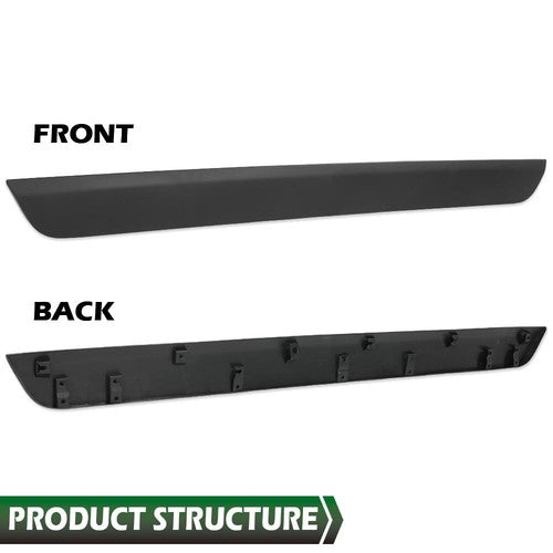 Solid Spare Fit For 2019-2022 Toyota RAV4 Black Molding Tailgate Liftgate Finish Trim