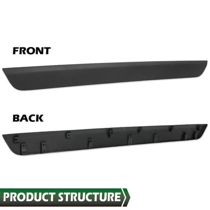 Solid Spare Fit For 2019-2022 Toyota RAV4 Black Molding Tailgate Liftgate Finish Trim