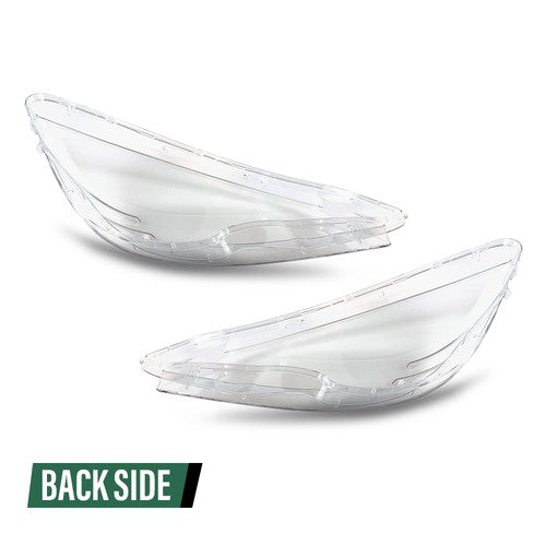 Solid Spare Pair Headlight Headlamp Lens Cover Fit For 2008-2011 Mercedes Benz C-Class W204