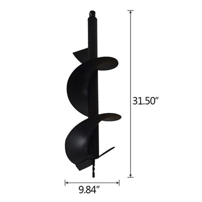 Solid Spare 10" Earth Auger Drill Bits for Gas Powered Post Fence Hole Digger 3/4" Shaft