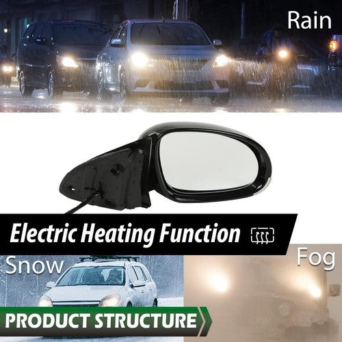 Solid Spare Power Mirror Fit For 2005-2010 Volkswagen Jetta Right Side With Puddle Light
